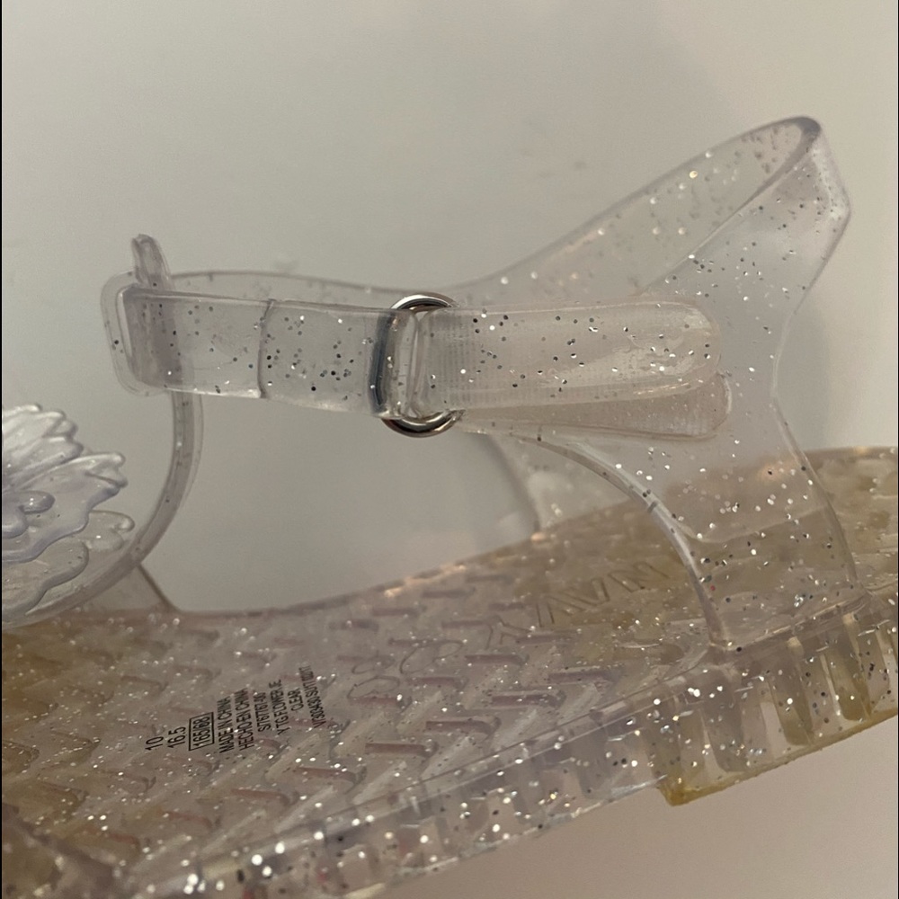 5/ $20 Girls Size 10 Clear Open Toe Jelly Sandals - Picture 4 of 6